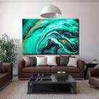 Quadro Decorativo Abstrato Emerald Waves - 180x100cm