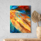 Quadro Decorativo Abstrato Expressive Summer - 120x80 Cm