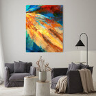 Quadro Decorativo Abstrato Expressive Summer - 150x100 Cm