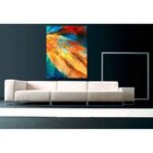 Quadro Decorativo Abstrato Expressive Summer - 90x60cm