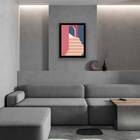 Quadro Decorativo Abstrato Figurativo Cidade Rosa E Azul Ii 4