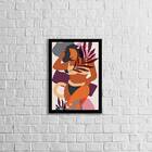 Quadro Decorativo Abstrato Figurativo Mulher Forma I 45x34cm