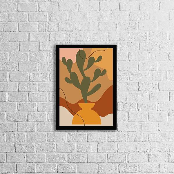 Quadro Decorativo Abstrato Figurativo Vaso I 45x34cm A3 (45 X