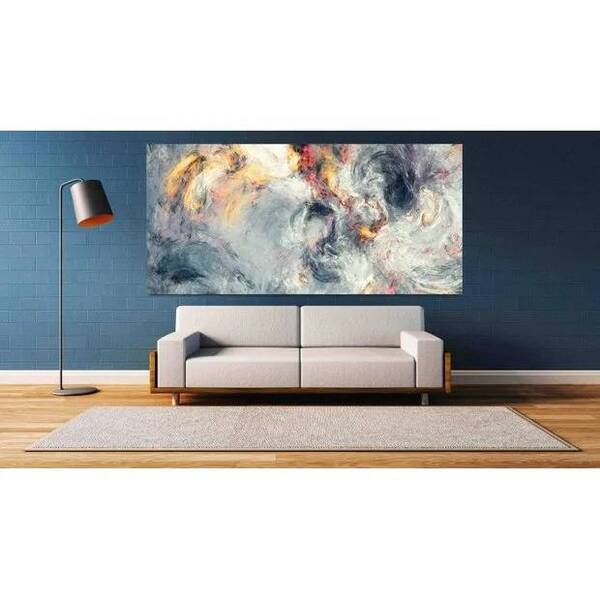 Quadro Decorativo Abstrato Fire Storm - 120x60cm