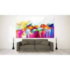 Quadro Decorativo Abstrato Flower Paint - 180x120cm