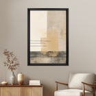 Quadro Decorativo Abstrato Forma Colorido com Vidro 70x60cm Tropical