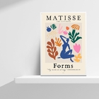 Quadro Decorativo Abstrato Formas De matisse 33x24cm - Com Vi