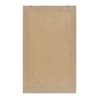 Quadro Decorativo Abstrato Formas III Marrom com Vidro 100x60cm Arte Própria