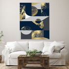 Quadro Decorativo Abstrato Geometric Seg - 150x100 Cm