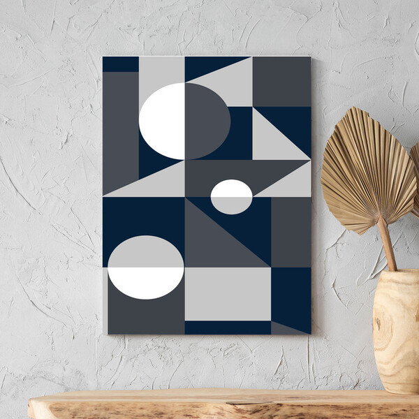 Quadro Decorativo Abstrato Geometric Ter - 180 X120 Cm