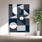 Quadro Decorativo Abstrato Geometric Ter - 180 X120 Cm