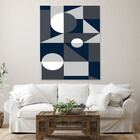 Quadro Decorativo Abstrato Geometric Ter - 200x120 Cm