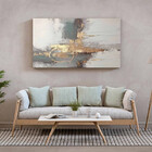Quadro Decorativo Abstrato Gold The Gray - 180x135 Cm