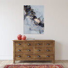 Quadro Decorativo Abstrato Gray Smoke Seg - 150x80 Cm