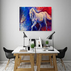 Quadro Decorativo Abstrato Horse Colors - 120x60cm