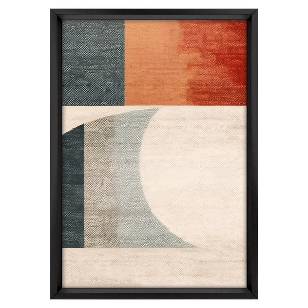 Quadro Decorativo Abstrato Idea Colorido com Vidro 70x50cm Tropical