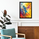 Quadro Decorativo Abstrato Jogador De Tênis 24x18cm - Com Vid