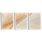 Quadro Decorativo Abstrato Linhas Bege