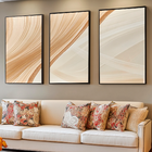 Quadro Decorativo Abstrato Linhas Bege