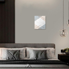 Quadro Decorativo Abstrato Linhas Retas Moderno 20x25