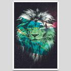 Quadro Decorativo Abstrato Lion 60x90x2,8 Pvc Luven Bra
