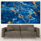 Quadro Decorativo Abstrato Mármore Azul - 180x135 Cm