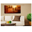 Quadro Decorativo Abstrato Marrom 55x100cm