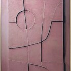 Quadro Decorativo Abstrato Moderno Coleção Subscrita