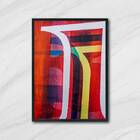 Quadro Decorativo Abstrato Multicolorido Iii 45x34cm A3 (45 X