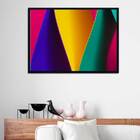 Quadro Decorativo Abstrato Multicolorido Iv 45x34cm A3 (45 X