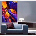Quadro Decorativo Abstrato Mystic Cave - 180x100cm
