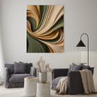 Quadro Decorativo Abstrato Oliva - 180x100 Cm