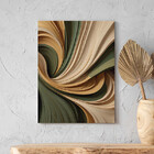 Quadro Decorativo Abstrato Oliva - 180x100 Cm