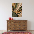 Quadro Decorativo Abstrato Oliva - 200x100 Cm