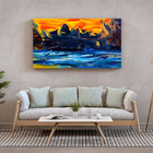 Quadro Decorativo Abstrato Pallet - 180x100 Cm