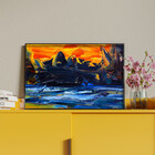 Quadro Decorativo Abstrato Pallet Com Moldura Preto - 150x80