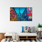 Quadro Decorativo Abstrato Paris Abstract - 100x70 Cm