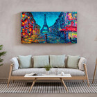 Quadro Decorativo Abstrato Paris Abstract - 180x100 Cm