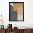 Quadro Decorativo Abstrato Partes 1 Colorido sem Vidro 50x40cm Tropical