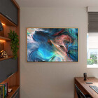 Quadro Decorativo Abstrato Percepção Com Moldura E Vidro Dour