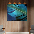 Quadro Decorativo Abstrato Percepção Com Moldura E Vidro Pret