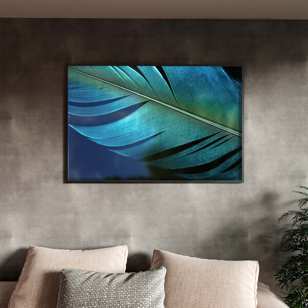 Quadro Decorativo Abstrato Percepção Com Moldura E Vidro Pret