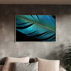 Quadro Decorativo Abstrato Percepção Com Moldura Prata - 150x