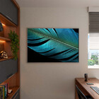 Quadro Decorativo Abstrato Percepção Com Moldura Prata - 150x