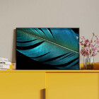 Quadro Decorativo Abstrato Percepção Com Moldura Preto - 90x6