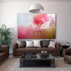 Quadro Decorativo Abstrato Pink Smoke - 150x80cm