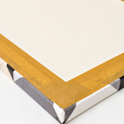 Quadro Decorativo Abstrato Praia Bege 2 Telas Minimalista Ele