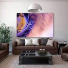 Quadro Decorativo Abstrato Purple Stock - 90x60cm