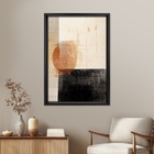 Quadro Decorativo Abstrato Reflexiv Colorido com Vidro 70x50cm Tropical