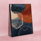 Quadro Decorativo Abstrato Requiem Com Moldura Preto 120x60